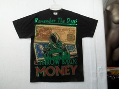 Remember the Days Throw Back Money Mens Black Graphic T Shirt Size L Tall