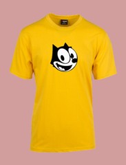MEN WOMENS TEE TSHIRT FELIX THE CAT FACE HAPPY FRIEND CARTOON FUN COOL GIFT NEW