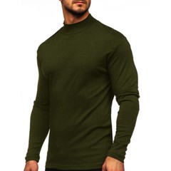Zonbailon men’s t-shirt with thickened warm long sleeve breathable bottomed