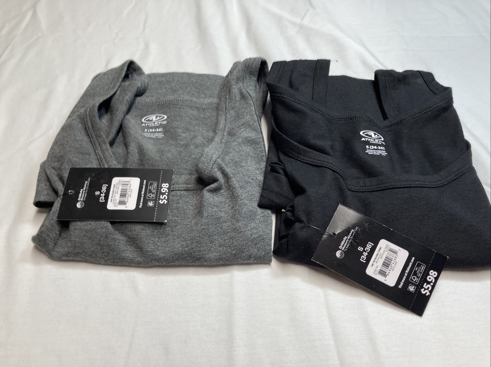 ATHLETIC 2PACK SIZES S GRAY BLACK DRIWORKS TANK TOP NWT