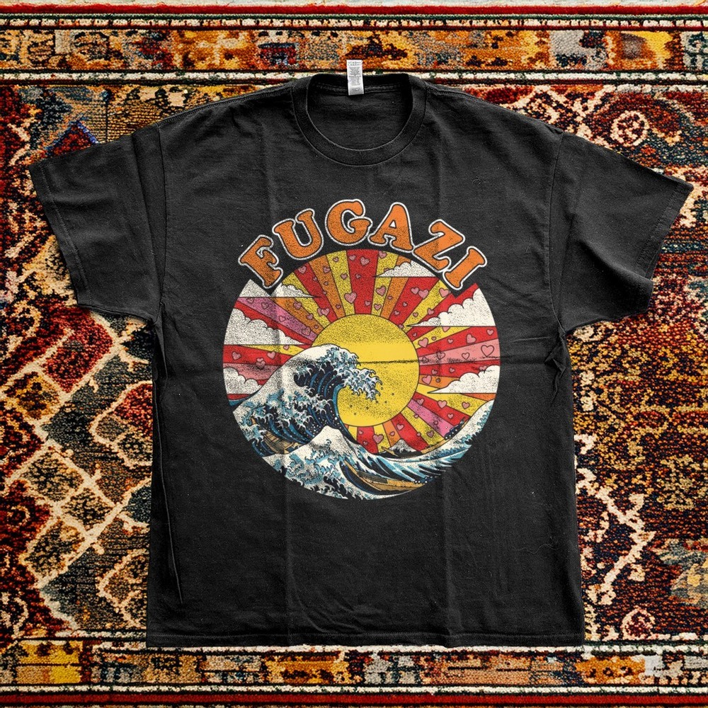 New! Fugazi Japan Tour Black Cotton T-shirt