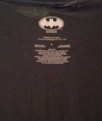Batman DC Comics Joker Graphic T Shirt Screen Printed Cotton Black Tee Sz Large