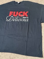 Action Bronson F**k That’s Delicious T-Shirt 4XL Navy Blue Bam Baklava from 2016