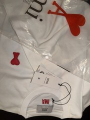 A.M.I. T Shirt For Men- Small White Fast Free Shipping From Us.
