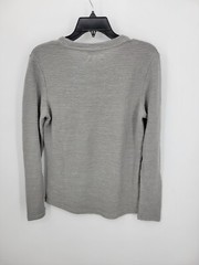 Carbon2Cobalt Shirt Mens XS Gray Crew Neck Long Sleeve Pullover Stretch Knit