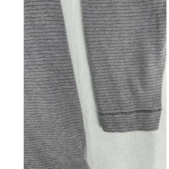 Method Mens XL Charcoal Gray Micro Stripe V-Neck Long Sleeve Pullover Shirt