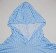 NWT Johnnie-O Men’s Malibu Blue Wave Print LS Hooded Suni Sun Shirt sz S