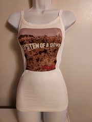 System of a Down tank top Toxicity For Crop Add Note hand album Shirt XXs-2x