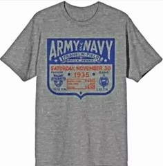 U.S. Army vs. Navy Franklin Field Mens T-Shirt Xlarge, Color Gray