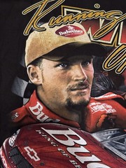 Vtg 2000 NASCAR DALE EARNHARDT JR. #8 RUNNING WIDE OPEN Budweiser Tshirt Sz XL