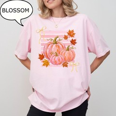 Preppy Fall Pumpkin Shirt Pumpkin Season Happy Fall Autumn Harvest Gift Tee