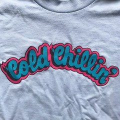 90’s Vintage Cold Chillin’ Hip Hop T-Shirt Medium (38-40) Light Blue