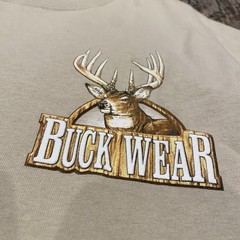 Vintage Buck Wear Shirt Mens M Funny Deer Turkey Duck Hunting Graphic Logo Y2K