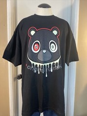 Original Rufnek T Shirt Black Size XL New with Tags Bear Head Drip