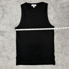 COS Men’s Slim Fit Ribbed Tank Top Layering Sz M Black Base Layer Basics Comfort