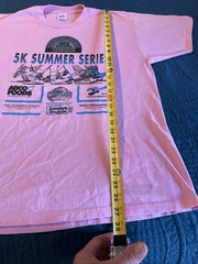 Vintage 1980’s Jerzees Super T Pink Shirt Desert Gold Series 5K Arizona, L