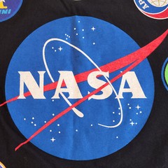 NASA Meatball Logo 7 Historic Space Programs Men’s XL F&B Print T Shirt USA Flag