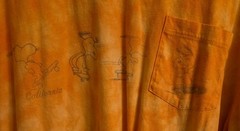 American Eagle Outfitters Snoopy and Woodstock T shirt Mens XXXL Orange Pocket