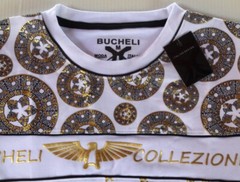 Men’s Bucheli Cotton T Shirt,Italian Style,Slim Fit,Stretch S M….A16.A