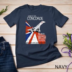 Concorde Retro Vintage British aircraft travel pilot t-shirt Unisex T-shirt