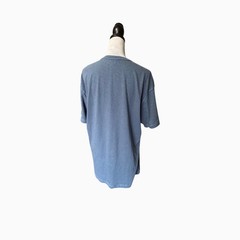 Sunday Joe Malibu Mens Large Slate Blue Short Sleeve Henley Shirt NWT Pre-Shrunk