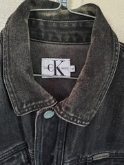 Vintage Calvin Klein Mens Denim Jacket Black Size M Fits Like A Large Or Bigger