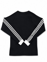 Adidas Originals 3 Stripe Long Sleeve Black/White T-Shirt Men’s XS BNWT