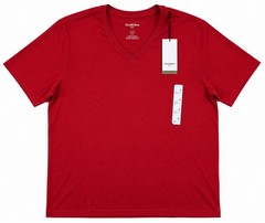Goodfellow Every Wear V-Neck T-Shirt Men’s XL Red Velvet NWT Cotton Blend Tee