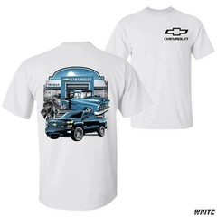 Chevy Truck Dealership T-Shirt, Classic & Modern Chevrolet Pickup Graphic Tee