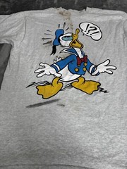 Vintage 90s Disney Donald Duck Short Sleeve T Shirt Men’s Size Large Gray