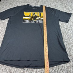 Under Armour UA Shirt Mens Large Loose Fit Tee Billings West Basketball Black