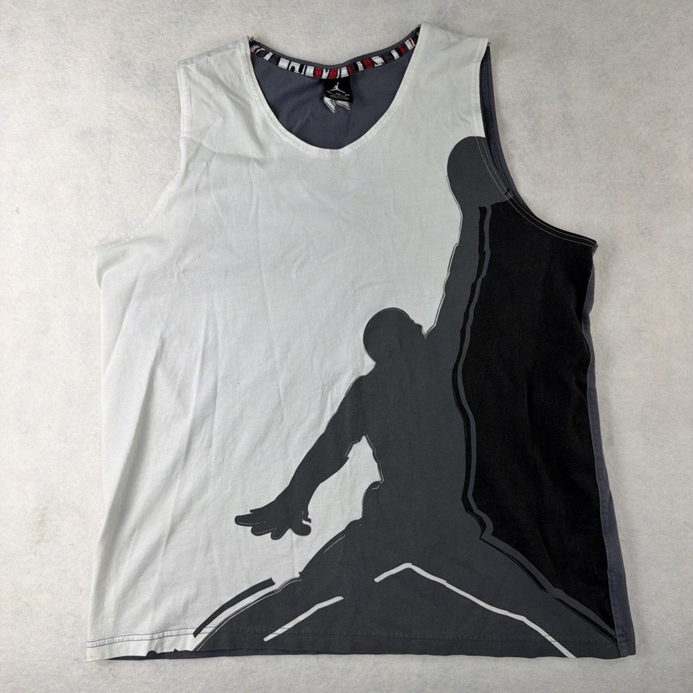 Vintage Retro Nike Air Michael Jordan 7 Tee XL Tank Top 1990s Jumpman 23