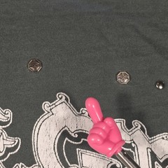 Black Label Men’s XL Graphic T-Shirt Green Y2K Gothic Distressed Biker