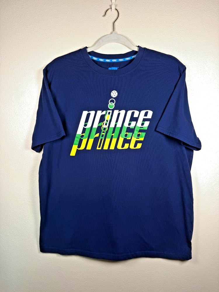 Prince Pickleball Graphic Tee Navy Blue Medium Men’s Country Club Athletic