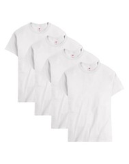 MENS XL WHITE HANES ESSENTIALS COTTON TSHIRT (SELLING TWO FOUR PACKS)