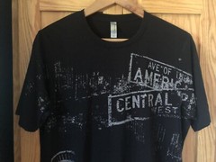 NEXT LEVEL NEW YORK TSHIRT COTTON BLEND BLACK SIZE MEDIUM