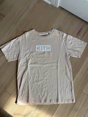 RARE 2017 KITH CLASSIC BOX LOGO SALMON/WHITE MEN’S T-SHIRT SZ M MEDIUM