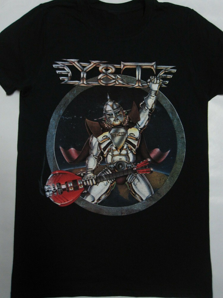 Rare Y&T – In Rock We Trust Short Sleeve Black T-Shirt