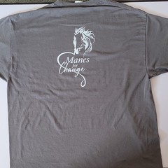 Port & Company Gray Graphic Print Men’s Crew Neck T-Shirt XL – 0108