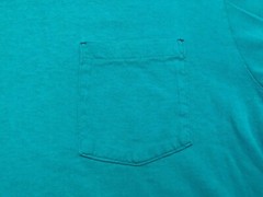 VINTAGE 90’s HANES COLLECTION POCKET T SHIRT MENS MEDIUM BLUE 1990’s e