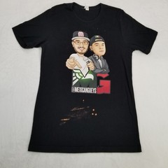 Canvas Men’s Black Mexicangueys Graphic T-Shirt Size Small Classic Casual