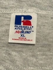 Vintage 90s Cropped T-shirt XL BOSS Russell Athletic Gray NUBLEND NOS