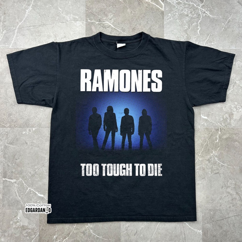 Ramones Too Tough to Die Album 1984 Black Unisex T-shirt Size S-5XL