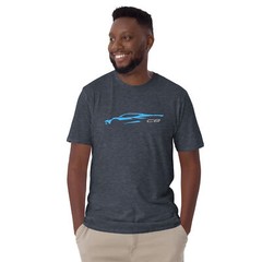 Softstyle T-Shirt For Chevrolet Corvette C8 Rapid Blue 2022-2023 Car Owners Gift