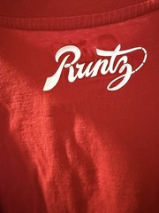 Runtz Men’s Red Cotton Knit Graphic Logo Crew Neck Short Sleeve T-Shirt XL