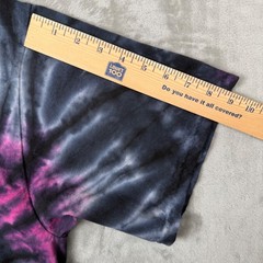 Pink Dolphin Mens XXL Tie Dye Graphic T-Shirt Black Purple Spiral Streetwear
