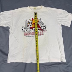 EVANZ vintage T-shirt M graphic print Washington DC firemen dalmation puppy