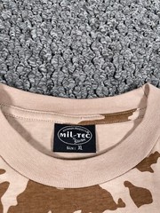 Mil-Tec Camouflage Pattern T-Shirt Adult XL Brown Camo Woodland Military Nature