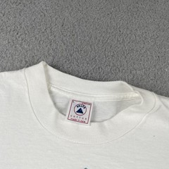 Vtg Delta Large White Shirt Fragile Earth Common Threads 90s Made In USA Art Tee