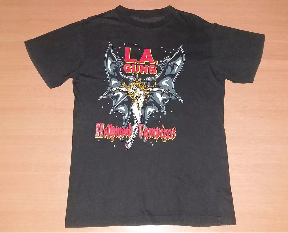 L.A. Guns Hollywood Vampire WOrld Tour T Shirt Full Size S-5XL